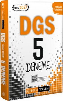 Pegem Yayınları 2027 DGS Tamamı Çözümlü 5 Deneme
