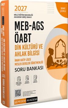 Pegem Yayınları 2027 MEB AGS ÖABT Din Kültürü ve Ahlak Bilgisi İmam Hatip Lisesi Soru Bankası