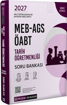 Pegem Yayınları 2027 MEB AGS ÖABT Tarih Öğretmenliği Tamamı Çözümlü Soru Bankası