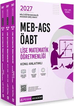 Pegem Yayınları 2027 MEB AGS ÖABT Lise Matematik Öğretmenliği Konu Anlatımlı