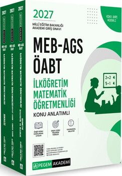 Pegem Yayınları 2027 MEB AGS ÖABT İlköğretim Matematik Konu Anlatımlı