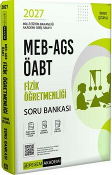 Pegem Yayınları 2027 MEB AGS ÖABT Fizik Öğretmenliği Tamamı Çözümlü Soru Bankası