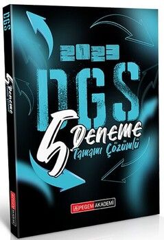 Pegem Yayınları 2023 DGS Tamamı Çözümlü 5 Deneme