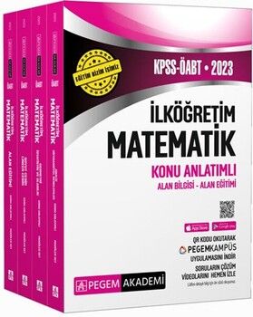 Pegem Yayınları 2023 KPSS ÖABT İlköğretim Matematik Konu Anlatımlı