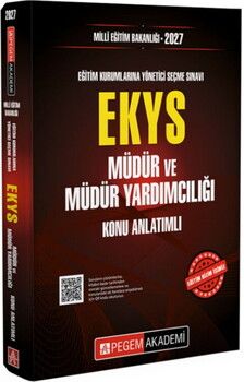 Pegem Yayınları 2027 EKYS MEB Müdür ve Müdür Yardımcılığı Konu Anlatımlı