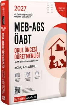 Pegem Yayınları 2027 MEB AGS ÖABT Okul Öncesi Öğretmenliği
