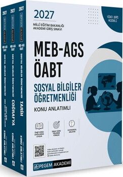Pegem Yayınları 2027 MEB AGS ÖABT Sosyal Bilgiler Öğretmenliği Konu Anlatımlı