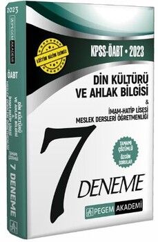 Pegem Yayınları 2023 KPSS ÖABT Din Kültürü ve İmamhatip Lisesi Öğretmenliği 7 Deneme