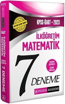 Pegem Yayınları 2023 ÖABT İlköğretim Matematik 7 Deneme