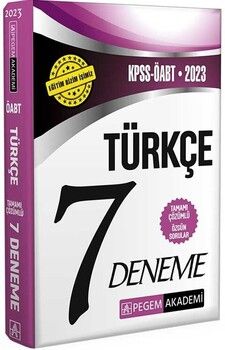 Pegem Yayınları 2023 KPSS ÖABT Türkçe Öğretmenliği 7 Deneme