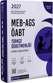 Pegem Yayınları 2027 MEB AGS ÖABT Türkçe Öğretmenliği Konu Anlatımlı
