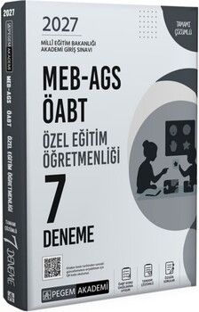 Pegem Yayınları 2027 MEB AGS ÖABT Özel Eğitim Öğretmenliği 7 Deneme