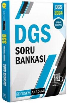 Pegem Yayınları 2024 DGS Tamamı Çözümlü Soru Bankası