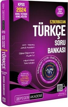Pegem Yayınları 2024 Ezberbozan KPSS Genel Yetenek Genel Kültür Türkçe Soru Bankası