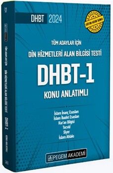 Pegem Yayınları 2024 Din Hizmetleri Alan Bilgisi Testi DHBT 1 Konu Anlatımlı