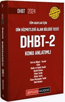 Pegem Yayınları 2024 Din Hizmetleri Alan Bilgisi Testi DHBT 2 Konu Anlatımlı