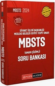Pegem Yayınları 2024 Diyanet İşleri Başkanlığı Mesleki Bilgiler Seviye Tespit Sınavı MBSTS Soru Bankası