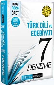 Pegem Yayınları 2024 KPSS ÖABT Türk Dili ve Edebiyatı Öğretmenliği Tamamı Çözümlü 7 Deneme