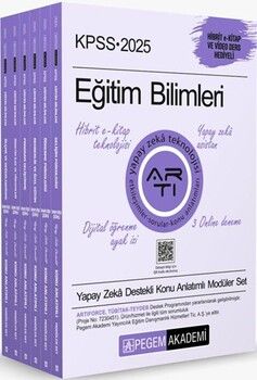 Pegem Yayınları 2025 KPSS Eğitim Bilimleri Konu Anlatımlı Modüler Set