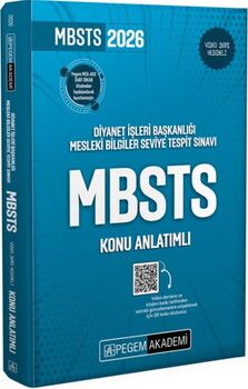 Pegem Yayınları 2026 Diyanet İşleri Başkanlığı Mesleki Bilgiler Seviye Tespit Sınavı MBSTS Konu Anlatımlı