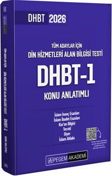  Pegem Yayınları 2026 Din Hizmetleri Alan Bilgisi Testi DHBT 1 Konu Anlatımlı