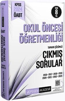 Pegem Yayınları 2024 ÖABT Okul Öncesi Öğretmenliği Çıkmış Sorular