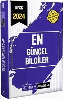 Pegem Yayınları 2024 KPSS En Güncel Bilgiler