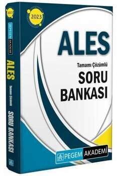 Pegem Yayınları 2023 ALES Soru Bankası
