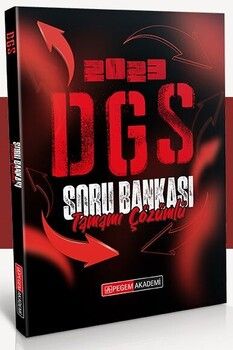 Pegem Yayınları 2023 DGS Tamamı Çözümlü Soru Bankası