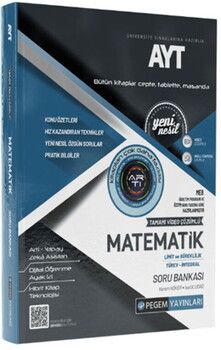  Pegem Yayınları  AYT Matematik Limit Türev İntegral Tamamı Çözümlü Soru Bankası