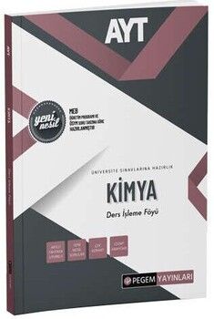 Pegem Yayınları AYT Kimya Ders İşleme Föyü