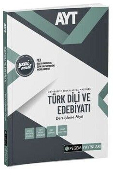 Pegem Yayınları AYT Türk Dili Ve Edebiyatı Ders İşleme Föyü