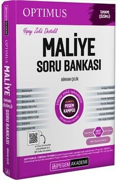 Pegem Yayınları  KPSS A Grubu Optimus Maliye Tamamı Çözümlü Soru Bankası