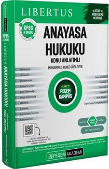 Pegem Yayınları KPSS A Grubu Libertus Anayasa Hukuku Konu Anlatımlı