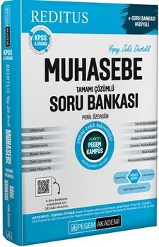 Pegem Yayınları KPSS A Grubu Redıtus Muhasebe Tamamı Çözümlü Soru Bankası