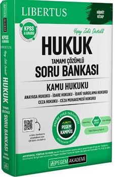 Pegem Yayınları KPSS A Grubu Libertus Hukuk Kamu Hukuku Soru Bankası