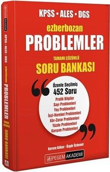 Pegem Yayınları KPSS ALES DGS Problemler Ezberbozan Soru Bankası