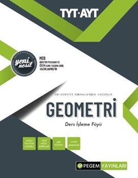 Pegem Yayınları TYT AYT Geometri Ders İşleme Föyü
