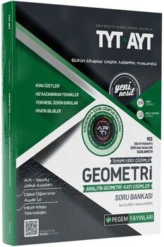 Pegem Yayınları  TYT AYT Geometri Analitik Geometri Katı Cisimler Tamamı Çözümlü Soru Bankası
