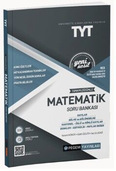 Pegem Yayınları  TYT Matematik Yeni Nesil Soru Bankası