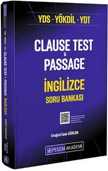 Pegem Yayınları YDS YÖKDİL YDT Clause Test Passage İngilizce Soru Bankası