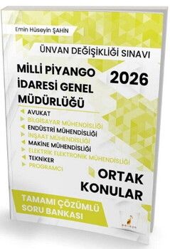 Pelikan 2026 GYS ÜDS Milli Piyango İdaresi Genel Müdürlüğü Ortak Konular Soru Bankası