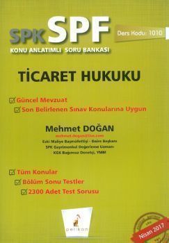 Pelikan SPK SPF Ticaret Hukuku Konu Anlatımlı Soru Bankası 1010