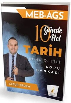 Pelikan Yayınları MEB AGS 10 Günde 10 Net Tarih Konu Özetli Soru Bankası