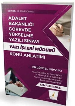Pelikan Yayınları GYS Adalet Bakanlığı Yazı İşleri Müdürü Konu Anlatımı