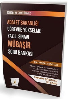 Pelikan Yayınları GYS Adalet Bakanlığı Görevde Yükselme Yazılı Sınavı Mübaşir Soru Bankası