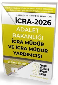 Pelikan Yayınları İcra Müdür ve Müdür Yardımcısı Tamamı Çözümlü 3 Deneme Sınavı