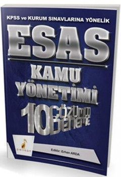 Pelikan Yayınları KPSS ve Kurum Sınavlarına Yönelik Esas Kamu Yönetimi 10 Çözümlü Deneme