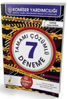 Pelikan Yayınları Komiser Yardımcılığı Tamamı Çözümlü 7 Deneme Sınavı