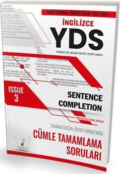 Pelikan Yayınları YDS İngilizce Sentence Completion Issue 3